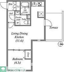 間取図画像 1LDK