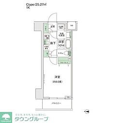 スタイリオ蒲田2 1Kの間取図画像
