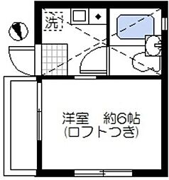 クレシェンドM 1Kの間取図画像