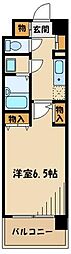フロントリー 1Kの間取図画像