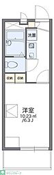 レオパレス仲宿 1Kの間取図画像