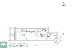 RELUXIA馬込 1DKの間取図画像
