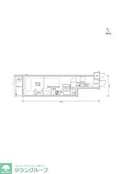 RELUXIA馬込 1DKの間取図画像