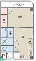 メゾンシミズ 1DKの間取図画像
