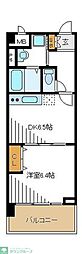 アバンセ 1DKの間取図画像