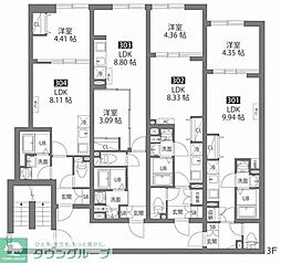 大田区西糀谷3丁目アパート 1LDKの間取図画像