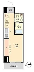 レジデンス雪が谷大塚 ワンルームの間取図画像