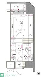 東京蒲田スクエアタワー 1Kの間取図画像
