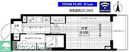 ステージグランデ京急蒲田 1Kの間取図画像