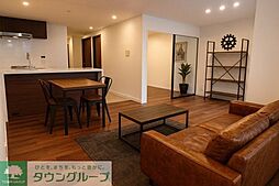 都営大江戸線 麻布十番駅 徒歩5分の賃貸マンション 4階1LDKのリビング/ダイニング