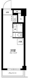 JR山手線 五反田駅 徒歩13分の賃貸マンション 12階ワンルームの間取り