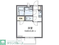東急池上線 蓮沼駅 徒歩6分の賃貸マンション 3階1Kの間取り