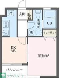 JR埼京線 恵比寿駅 徒歩9分の賃貸マンション 1階1DKの間取り