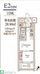 Brillia ist 洗足池の杜 1DKの間取図画像