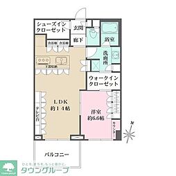 スタイルハウス目黒緑が丘 1LDKの間取図画像