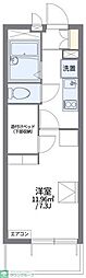 レオパレスB&R 1Kの間取図画像