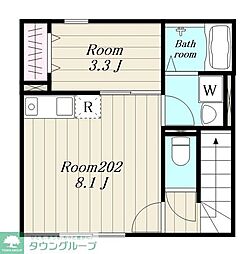 メロウビレッジ 1LDKの間取図画像