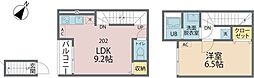カインドネス南雪谷II 1LDKの間取図画像
