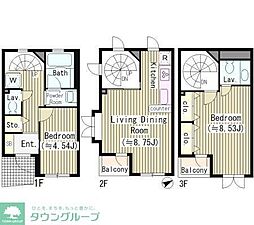 ベルメゾン 2LDKの間取図画像