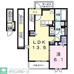 A-1(エーワン) 1LDKの間取図画像
