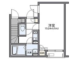 LEONEXTドムス 1Kの間取図画像