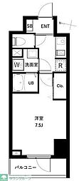 アーバンパーク扇大橋 1Kの間取図画像