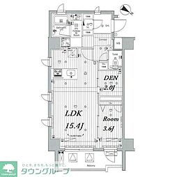 MAKES浅草イースト 1LDKの間取図画像