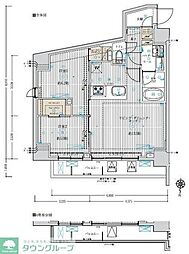 フュージョナル五反野DUE 2LDKの間取図画像