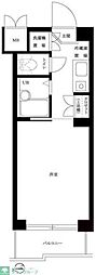 ルーブル世田谷 1Kの間取図画像