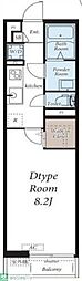 Ribion 1Kの間取図画像