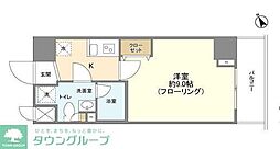 メインテラスウエノ 1Kの間取図画像