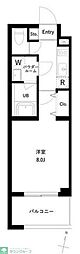 アーバンパーク梅島 1Kの間取図画像