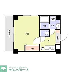 シャッツクヴェレ代々木 1Kの間取図画像