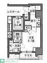 S-RESIDENCE新御徒町East 1Kの間取図画像