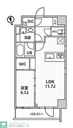 ALTERNA浅草 1LDKの間取図画像