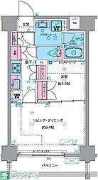Genoviaasakusa6skygarden 1LDKの間取図画像