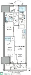 パークアクシス品川天王洲アイル 2DKの間取図画像