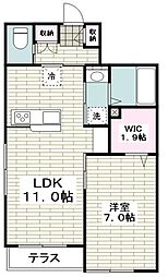間取図画像 1LDK