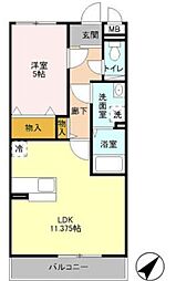 間取図画像 1LDK