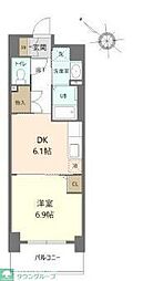 ステイブル協和 1DKの間取図画像