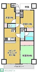 ダイアパレス鶴間フレックスA 3LDKの間取図画像