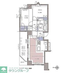 ディームス横濱青木町 2LDKの間取図画像