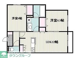Y's F Residence II 2LDKの間取図画像