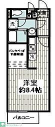 ミランダみらい館 ワンルームの間取図画像