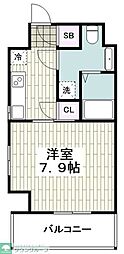エストレージュ横浜鶴ヶ峰 1Kの間取図画像