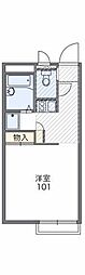 レオパレスアーバンライフオガワ 1Kの間取図画像