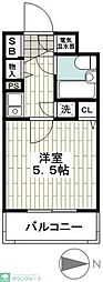 クリオ二俣川参番館 1Kの間取図画像