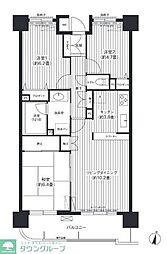 ロイヤルヒルズ東戸塚 3LDKの間取図画像