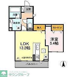 SkyAvenueYokohama 1LDKの間取図画像