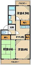田園レジデンス 3DKの間取図画像